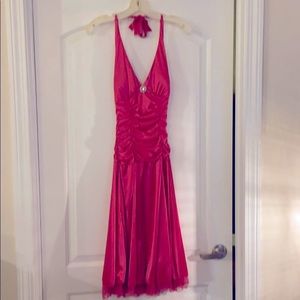 COPY - Hot Pink Halter Dress